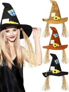 Ramede 3 Pcs Halloween Scarecrow Hat Felt Costume Accessory Straw... - Picture 1 of 7