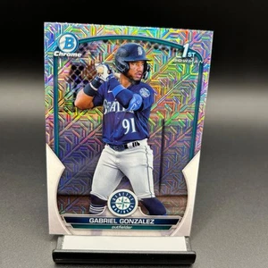 2023 Bowman Chrome Mojo #BCP-133 Gabriel Gonzalez Seattle Mariners - Picture 1 of 2