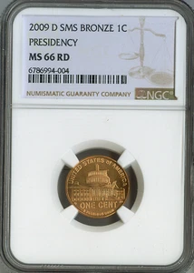 2009-D Lincoln Cent Presidency NGC MS66 RD SMS Holiday Sale 🎁 - Picture 1 of 2