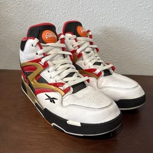 Reebok Pump Omni Zone 2 Atlanta Hawks Red Black White High Basketball G55113 9 - Picture 1 of 13