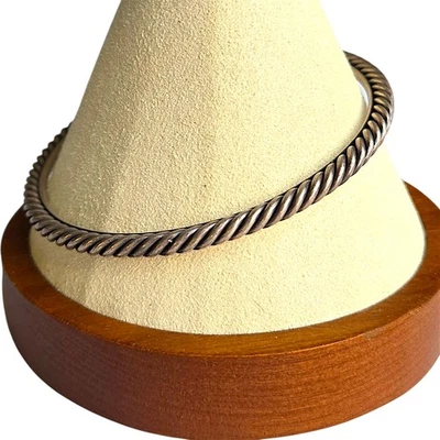 Brazalete David Yurman de Plata de Ley con Cable 24g Talla 8 Marcado D.Y. 925 Foto 1 de 4