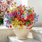 ATTGREAT Artificial Flowers Outdoors Faux Plants UV 12PCS, Multi Color