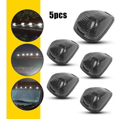 For F-350 Ford F-250 Duty Super Cab Smoke Running Marker Roof + Light White LED - Image 1 of 4