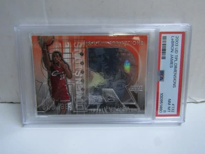PSA 8 2003-04 UD Triple Dimensions #132 Lebron James RC /999 Cavaliers - Image 1 of 2