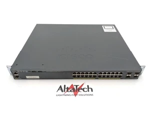 Cisco Catalyst 2960X Managed 24-Port PoE Ethernet Switch WS-C2960X-24PS-L 4x SFP - Picture 1 of 7