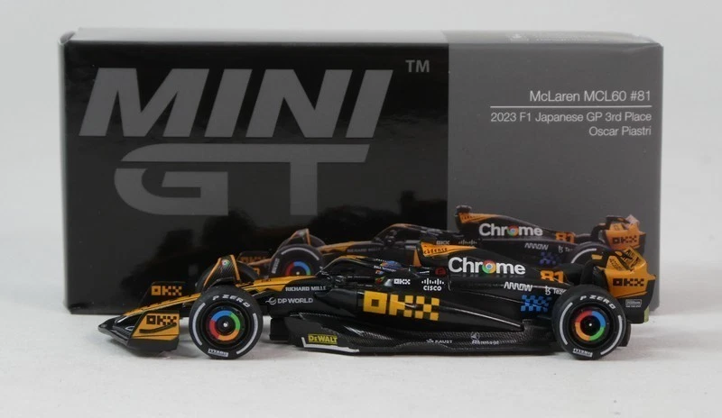 MINI GT Mclaren MCL60 #81 Oscar Piastri 3rd Japanese GP 2023 1/64 MGT00768-L - Immagine 1 di 3