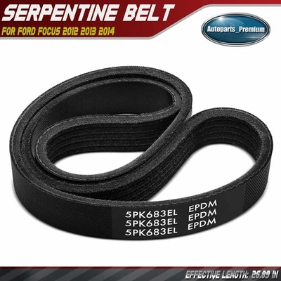 Cinturón serpentino aire acondicionado 26,89 pulgadas para Ford Focus 2012 2013 2014 L4 2,0 L Foto 1 de 4