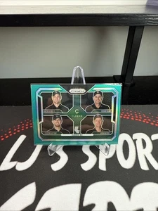 2025 Panini Prizm LIV Golf Quad Team Card Cleeks GC Teal Prizm- /275 Cleeks - Picture 1 of 2