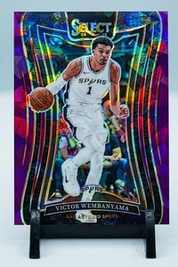 2024-25 Select Victor Wembanyama #229 Purple Cracked Ice 64/99 Mezzanine Level - Bild 1 von 6