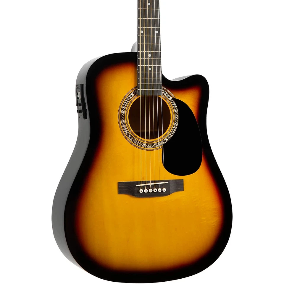 Rogue Ra-090 Dreadnought Cutaway Acoustic-electric Guitar Sunburst