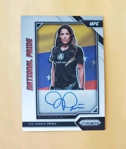 2023 Panini Prizm National Pride Auto Julianna Pena #NP-JPN SP Autograph UFC - Picture 1 of 3