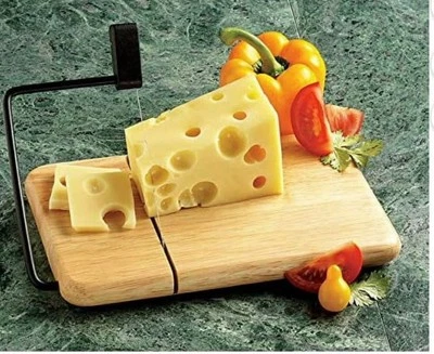 Tabla de cortar rebanadora de queso tabla de madera de playa de alambre de acero inoxidable de Prodyne Foto 1 de 2