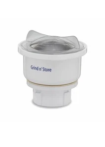 Preethi 0,4 Liter Grind n' Store Blue Leaf Chutney Glas, Silber - Bild 1 von 4