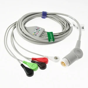 Kompatibel Philips MP20 MP30 EKG Kabel 12-Pin 5Leads Snap, AHA / IEC 1Pcs - Bild 1 von 4