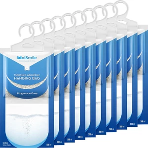 Moisture Absorbers Bag, Hanging Closet Dehumidifier Bags for Car, Bathrooms, Hum - Picture 1 of 12