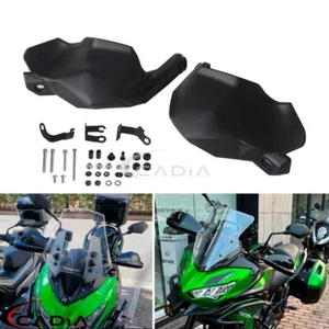 Black Handlebar Hand Guards Protector For Kawasaki Versys 650 LE650E 2022-2024 - Picture 1 of 9