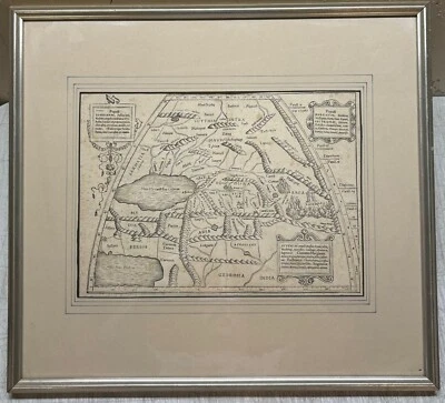 Antique c1550 Sebastian Munster Ptolemy MAP 'Tabulae Asia VII' SILK ROAD Persia - Image 1 of 4