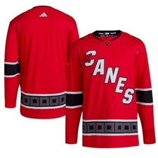Men's Carolina Hurricanes adidas Red Reverse Retro 2.0 Authentic Blank Jersey