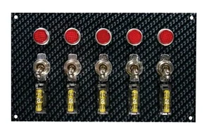 MOROSO Fiber Design Switch Panel - Black/Black - Picture 1 of 1