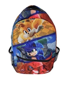 Anime Hedgehogs Knuckles Tail Backpack 17in Cartoon 3D Print Bookbag Teen Laptop - Picture 1 of 8
