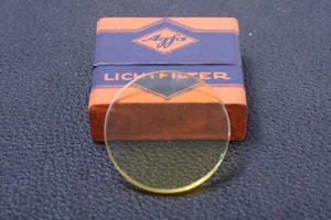 ✅ AGFA YELLOW 31MM LAY IN FILTER GENUINE LENS OR CAMERA W/ BOX 38-4 - Picture 1 of 2