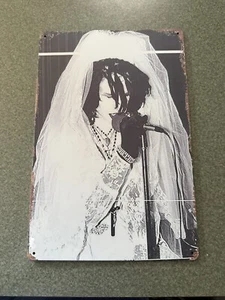 Rozz Williams / Christian Death Wedding Dress Goth Deathrock Metal Sign 8x12 - Picture 1 of 2