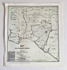 Vintage 1966 LE Wydruk mapy Los Angeles County La Habra San Pedro California USA