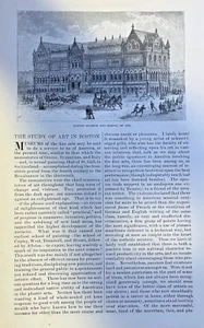 1879 Boston Museum and School of Art Art Study in Boston illustrated - Picture 1 of 10