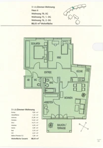 Wunderschöne 3,5 Zi EG Wohnung mit Garten München Riem - Bild 1 von 5