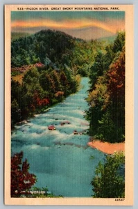 Postkarte Pigeon River Great Smoky Mountains Nationalpark Jim Thompson - Bild 1 von 2