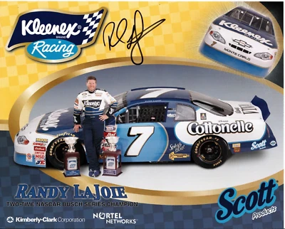 TARJETA POSTAL AUTOGRAFIADA RANDY LAJOIE 2002 KLEENEX 8X10 HERO Foto 1 de 2