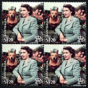 2023 QEII Queen Elizabeth II 1952 Block of Four MUH Stamp Australia - Picture 1 of 1