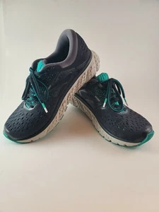 Brooks Glycerin 16 Running Shoes - Women's Size 6B EUR 36.5 - Ebony/Green/Black - Picture 1 of 7