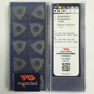YG-1 10 x WCMX080412 YG602 U trapano CNC inserti in carburo sostituzione MITSUBISHI VP15TF - Foto 1 di 4