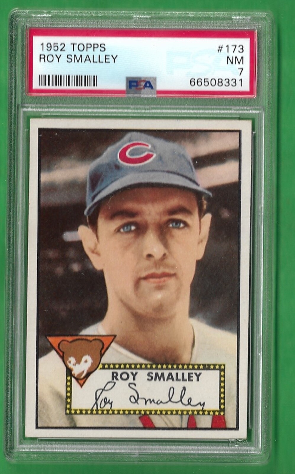 1952 Topps Roy Smalley #173 Chicago Cubs Recent Grade PSA 7