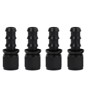 LokoCar Push Lock Hose Fittings 10AN Straight End For 5/8“ Rubber Fuel Line 4Pcs - Picture 1 of 14