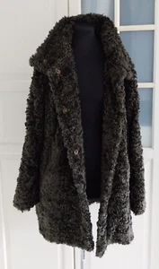 MILESTONE Mantel Jacke flauschig - dunkelgrün - Gr. 42 -mega!!! - Bild 1 von 6