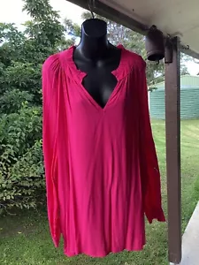 Rockmans Pink Blouse Size 20 - Picture 1 of 7