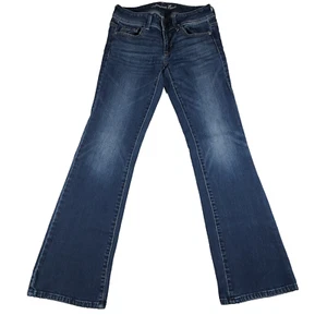 American Eagle Jeans Damen Gr. 2 Regular Original Boot Stretch Dark Wash Denim - Bild 1 von 12
