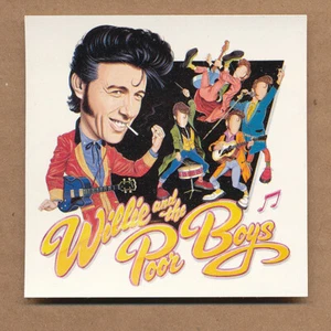 Willie and the Poor Boys (Rolling Stones) RARO adesivo promozionale '85 - Foto 1 di 1