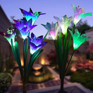 2PCS Solar LED Garden Outdoor Light Lawn Patio Pathway Landscape Decor Yard Lamp - Picture 1 of 11