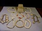 Vintage Puka Shell & Other Shell  Bracelets & Anklets, Lot Of 11