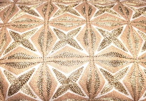 12" x 18" Threshold Wool Blend Atomic Star Textured Gold MCM Pillow India Made - Picture 1 of 9