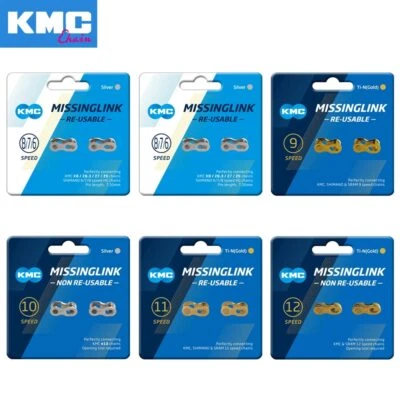 2 Pairs KMC 8/9/10/11/12 Speed Bicycle Chain Power Missing Quick Link Connector - Image 1 of 4