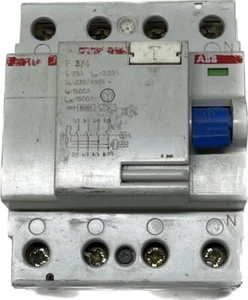ABB F374 25A 0,03A 4P 400V Interruttore Differenziale salvavita - Foto 1 di 9