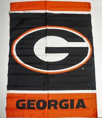 Universidad de Georgia - Bandera serigrafiada universitaria - Medidas 28" x 40" Foto 1 de 4