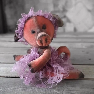 Vintage Künstler Schwein Antik 30 cm Schweinchen Ballettänzerin Künstlerschwein - Bild 1 von 4