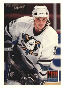 1994-95 Topps/OPC Premier Anaheim Ducks Hockey Card #284 Valeri Karpov Rookie