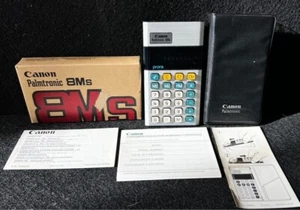 Calcolatrice Canon Palmtronic 8ms Japan 1980s - Photo 1/5