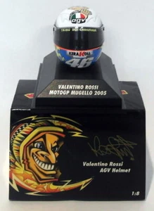 Minichamps 1/8 Scale 397 050076 - AGV Helmet Moto GP Mugello 2005 V. Rossi - Picture 1 of 1